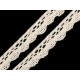 Bobine de liseré de dentelle en coton, largeur 15 mm - Écru lumineux (27 Mètres) Bobine de liseré de dentelle en coton, largeur 15 mm - Écru lumineux (27 Mètres)