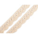 Bobine de liseré de dentelle en coton, largeur 15 mm - Écru lumineux (27 Mètres) Bobine de liseré de dentelle en coton, largeur 15 mm - Écru lumineux (27 Mètres)