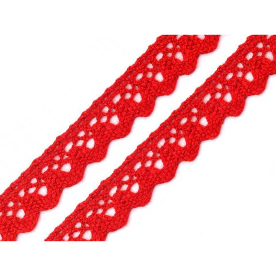 Bobine de liseré de dentelle en coton, largeur 15 mm - Vert foncé (81 Mètres) Bobine de liseré de dentelle en coton, largeur 15 mm - Vert foncé (81 Mètres)