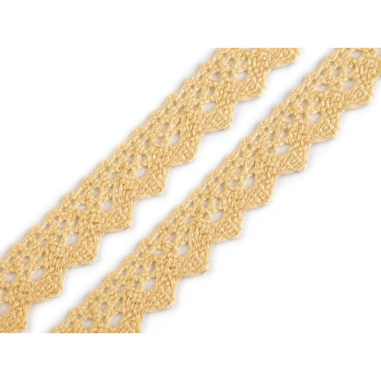 Bobine de liseré de dentelle en coton, largeur 15 mm - Vert foncé (81 Mètres) Bobine de liseré de dentelle en coton, largeur 15 mm - Vert foncé (81 Mètres)