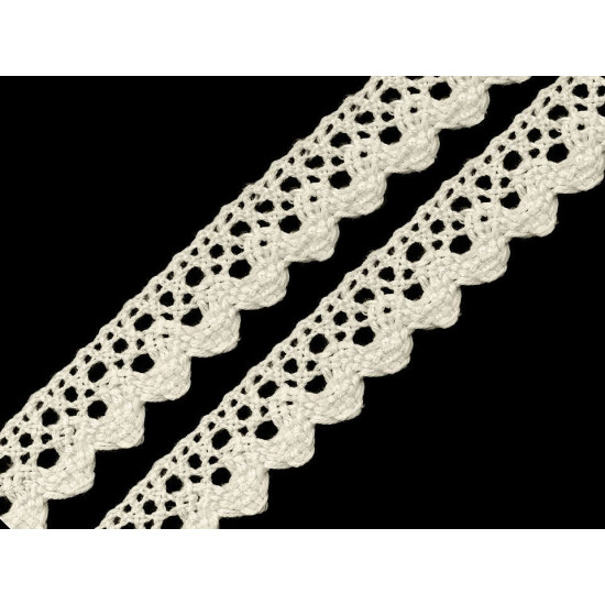Bobine de liseré de dentelle en coton, largeur 15 mm - Vert foncé (81 Mètres) Bobine de liseré de dentelle en coton, largeur 15 mm - Vert foncé (81 Mètres)