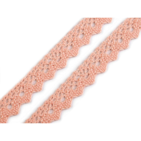 Bobine de liseré de dentelle en coton, largeur 15 mm - Vert foncé (81 Mètres) Bobine de liseré de dentelle en coton, largeur 15 mm - Vert foncé (81 Mètres)