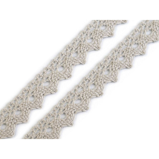 Bobine de liseré de dentelle en coton, largeur 15 mm - Vert foncé (81 Mètres) Bobine de liseré de dentelle en coton, largeur 15 mm - Vert foncé (81 Mètres)