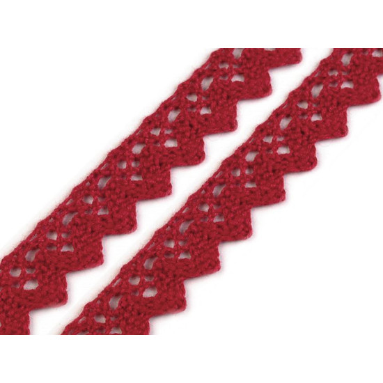 Bobine de liseré de dentelle en coton, largeur 15 mm - Vert foncé (81 Mètres) Bobine de liseré de dentelle en coton, largeur 15 mm - Vert foncé (81 Mètres)