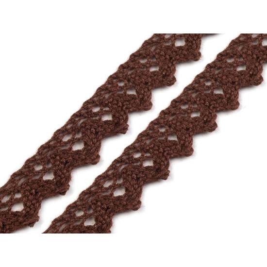 Bobine de liseré de dentelle en coton, largeur 15 mm - Vert foncé (81 Mètres) Bobine de liseré de dentelle en coton, largeur 15 mm - Vert foncé (81 Mètres)