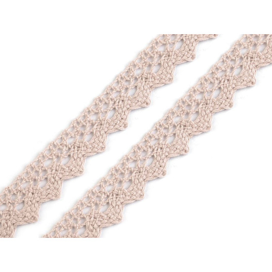 Bobine de liseré de dentelle en coton, largeur 15 mm - Vert foncé (81 Mètres) Bobine de liseré de dentelle en coton, largeur 15 mm - Vert foncé (81 Mètres)
