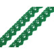 Bobine de liseré de dentelle en coton, largeur 15 mm - Vert foncé (81 Mètres) Bobine de liseré de dentelle en coton, largeur 15 mm - Vert foncé (81 Mètres)