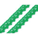 Bobine de liseré de dentelle en coton, largeur 15 mm - Vert foncé (81 Mètres) Bobine de liseré de dentelle en coton, largeur 15 mm - Vert foncé (81 Mètres)