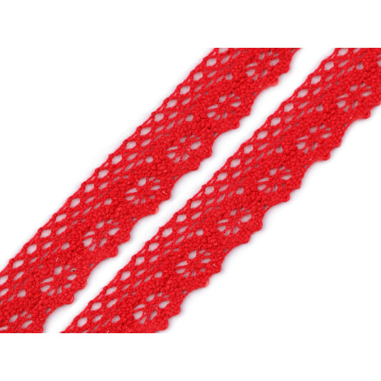 Bobine de liseré de dentelle en coton, largeur 25 mm - Écru lumineux (27 Mètres) Bobine de liseré de dentelle en coton, largeur 25 mm - Écru lumineux (27 Mètres)