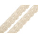 Bobine de liseré de dentelle en coton, largeur 25 mm - Écru lumineux (27 Mètres) Bobine de liseré de dentelle en coton, largeur 25 mm - Écru lumineux (27 Mètres)