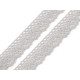 Bobine de liseré de dentelle en coton, largeur 25 mm - Écru lumineux (27 Mètres) Bobine de liseré de dentelle en coton, largeur 25 mm - Écru lumineux (27 Mètres)
