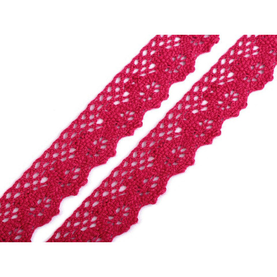 Bobine de liseré de dentelle en coton, largeur 25 mm - Écru lumineux (27 Mètres) Bobine de liseré de dentelle en coton, largeur 25 mm - Écru lumineux (27 Mètres)