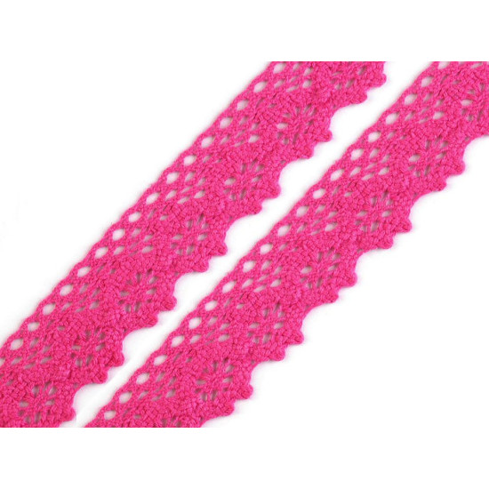 Bobine de liseré de dentelle en coton, largeur 25 mm - Écru lumineux (27 Mètres) Bobine de liseré de dentelle en coton, largeur 25 mm - Écru lumineux (27 Mètres)