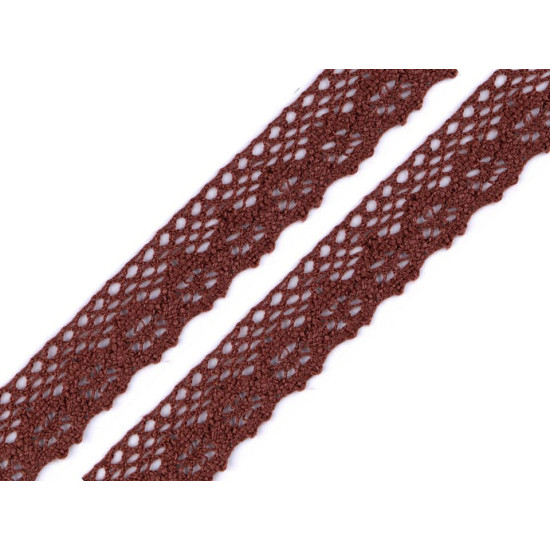Bobine de liseré de dentelle en coton, largeur 25 mm - Écru lumineux (27 Mètres) Bobine de liseré de dentelle en coton, largeur 25 mm - Écru lumineux (27 Mètres)