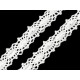 Cotton bobbin lace trim / insert, width 12 mm - Ecru light (27 Meters) Cotton bobbin lace trim / insert, width 12 mm - Ecru light (27 Meters)
