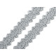 Cotton bobbin lace trim / insert, width 12 mm - Ecru light (27 Meters) Cotton bobbin lace trim / insert, width 12 mm - Ecru light (27 Meters)