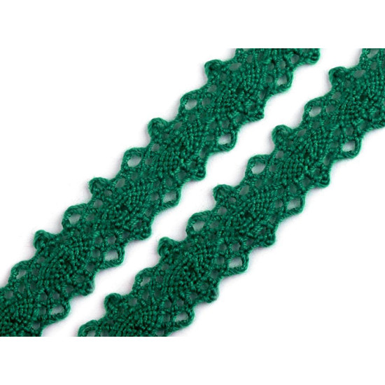 Cotton bobbin lace trim / insert, width 12 mm - Ecru light (27 Meters) Cotton bobbin lace trim / insert, width 12 mm - Ecru light (27 Meters)