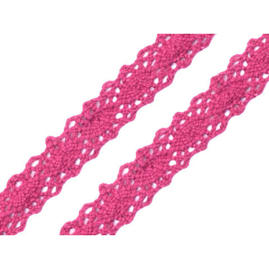 Cotton bobbin lace trim / insert, width 12 mm - Ecru light (27 Meters) Cotton bobbin lace trim / insert, width 12 mm - Ecru light (27 Meters)