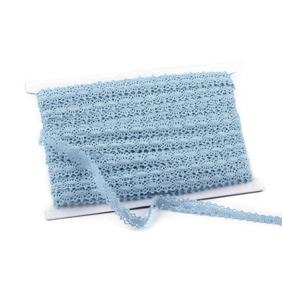 Cotton bobbin lace trim / insert, width 12 mm - Ecru light (27 Meters) Cotton bobbin lace trim / insert, width 12 mm - Ecru light (27 Meters)