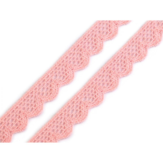 Bobine de liseré de dentelle en coton, largeur 15 mm - Blanc (27 Mètres) Bobine de liseré de dentelle en coton, largeur 15 mm - Blanc (27 Mètres)