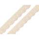 Bobine de liseré de dentelle en coton, largeur 15 mm - Blanc (27 Mètres) Bobine de liseré de dentelle en coton, largeur 15 mm - Blanc (27 Mètres)