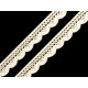 Bobine de liseré de dentelle en coton, largeur 15 mm - Blanc (27 Mètres) Bobine de liseré de dentelle en coton, largeur 15 mm - Blanc (27 Mètres)