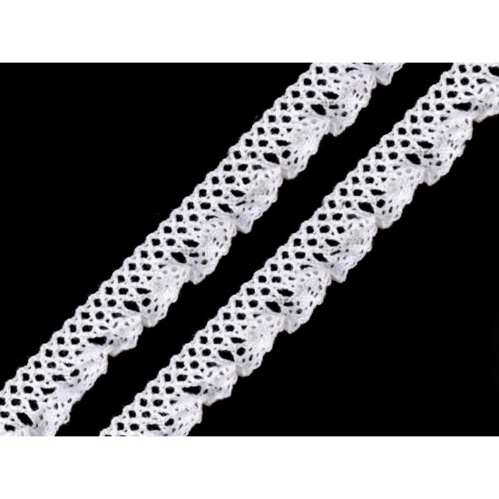 Bobine de liseré en coton élastique, largeur 15 mm - Ecru (81 Mètres) Bobine de liseré en coton élastique, largeur 15 mm - Ecru (81 Mètres)
