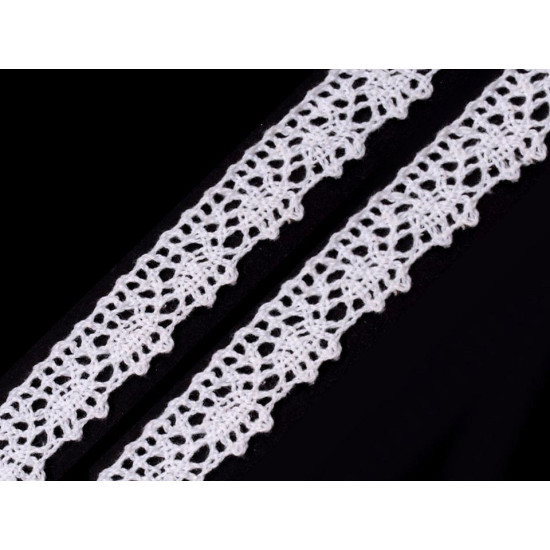 Bobine de liseré de dentelle en coton, largeur 15 mm - Beige clair (18 Mètres) Bobine de liseré de dentelle en coton, largeur 15 mm - Beige clair (18 Mètres)