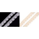 Bobine de liseré de dentelle en coton, largeur 15 mm - Beige clair (18 Mètres) Bobine de liseré de dentelle en coton, largeur 15 mm - Beige clair (18 Mètres)