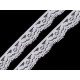 Elastic lace border width 20 mm - White (50 Meters) Elastic lace border width 20 mm - White (50 Meters)