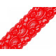 Elastic lace trim width 55 mm - White (1 Meter) Elastic lace trim width 55 mm - White (1 Meter)