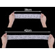 Elastic lace trim width 55 mm - White (1 Meter) Elastic lace trim width 55 mm - White (1 Meter)