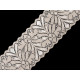 Elastic lace trim width 80 mm - Black (1 Meter) Elastic lace trim width 80 mm - Black (1 Meter)