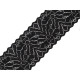 Elastic lace trim width 80 mm - Black (1 Meter) Elastic lace trim width 80 mm - Black (1 Meter)