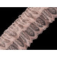 Pleated lace trim width 85 mm - White (1 Meter) Pleated lace trim width 85 mm - White (1 Meter)