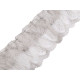 Pleated lace trim width 85 mm - White (1 Meter) Pleated lace trim width 85 mm - White (1 Meter)