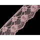 Polyamid lace trim width 50 mm - White (1 Meter)
