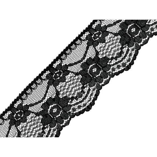 Polyamid lace trim width 50 mm - White (1 Meter)
