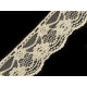 Polyamid lace trim width 50 mm - White (1 Meter)