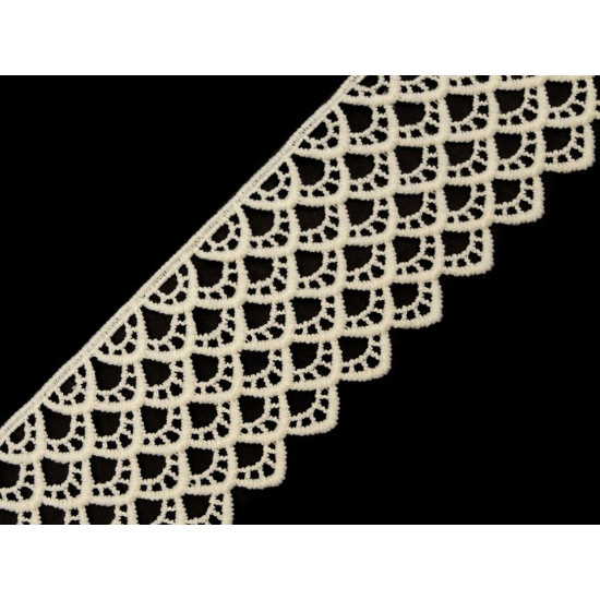 Ätzspitze breite 60 mm - Schwarz (1 Meter) Ätzspitze breite 60 mm - Schwarz (1 Meter)