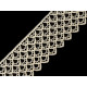Ätzspitze breite 60 mm - Schwarz (1 Meter) Ätzspitze breite 60 mm - Schwarz (1 Meter)