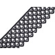 Ätzspitze breite 60 mm - Schwarz (1 Meter) Ätzspitze breite 60 mm - Schwarz (1 Meter)