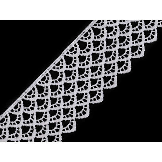 Ätzspitze breite 60 mm - Schwarz (1 Meter) Ätzspitze breite 60 mm - Schwarz (1 Meter)