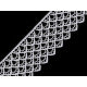 Ätzspitze breite 60 mm - Schwarz (1 Meter) Ätzspitze breite 60 mm - Schwarz (1 Meter)