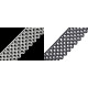 Ätzspitze breite 60 mm - Schwarz (1 Meter) Ätzspitze breite 60 mm - Schwarz (1 Meter)