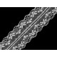 Lace trim width 40 mm - White (81 Meters) Lace trim width 40 mm - White (81 Meters)