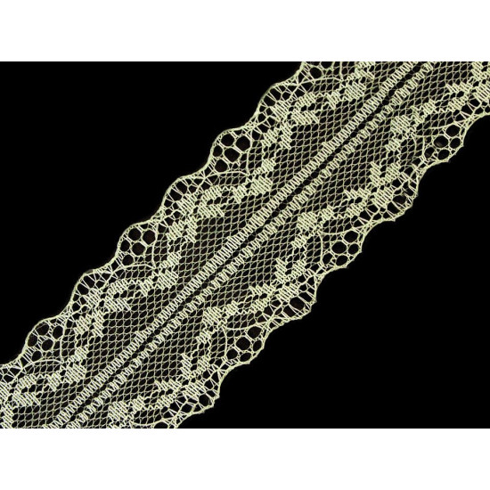 Lace trim width 40 mm - White (81 Meters) Lace trim width 40 mm - White (81 Meters)