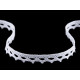 Bobina di pizzo in cotone, larghezza: 11 mm - Nero (1 Metro) Bobina di pizzo in cotone, larghezza: 11 mm - Nero (1 Metro)