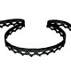 Bobina di pizzo in cotone, larghezza: 11 mm - Nero (1 Metro) Bobina di pizzo in cotone, larghezza: 11 mm - Nero (1 Metro)