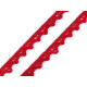 Bobina di pizzo in cotone, larghezza: 11 mm - Rosso (1 Metro) Bobina di pizzo in cotone, larghezza: 11 mm - Rosso (1 Metro)